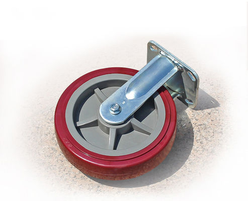 Heavy duty 8-inch polyurethane PU silent directional wheel flatbed handcart industrial equipment caster 7108-86