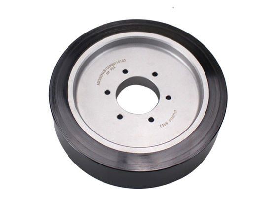 AGV polyurethane drive wheel six hole flange steel core wheel hub rubber wheel AGV200 * 50mm