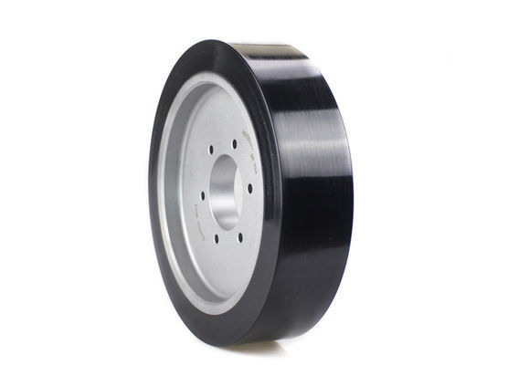 AGV polyurethane drive wheel six hole flange steel core wheel hub rubber wheel AGV200 * 50mm