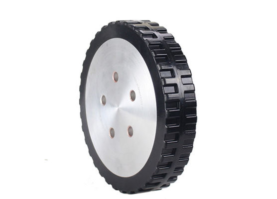 AGV polyurethane drive wheel five hole flange aluminum core wheel hub with pattern 200 * 40mm