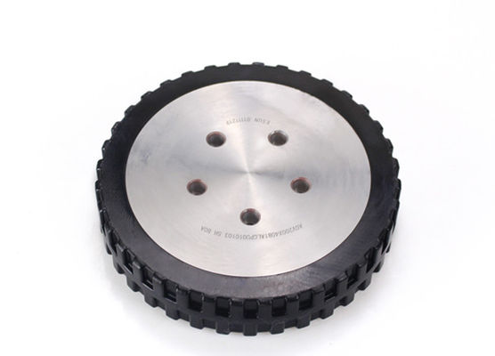 AGV polyurethane drive wheel five hole flange aluminum core wheel hub with pattern 200 * 40mm