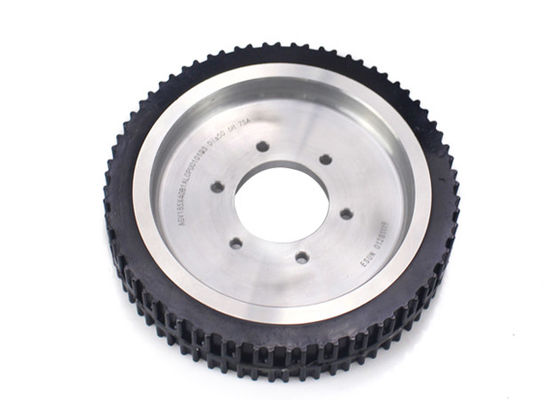AGV polyurethane drive wheel flange aluminum core hub with pattern 185 * 40mm