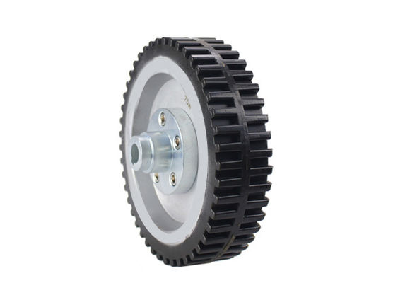 AGV polyurethane drive wheel keyway steel core hub with pattern 165 * 40mm