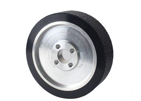 AGV polyurethane drive wheel flange aluminum core wheel hub tiger skin pattern 152 * 45mm