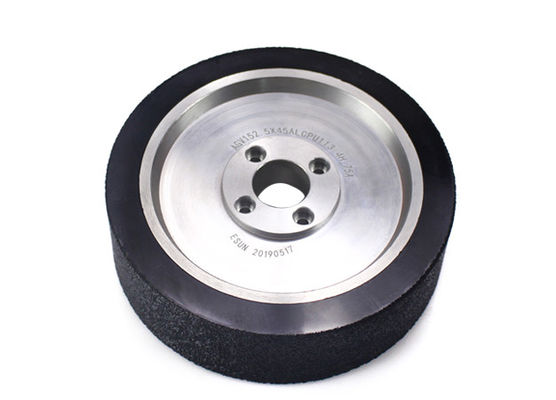 AGV polyurethane drive wheel flange aluminum core wheel hub tiger skin pattern 152 * 45mm