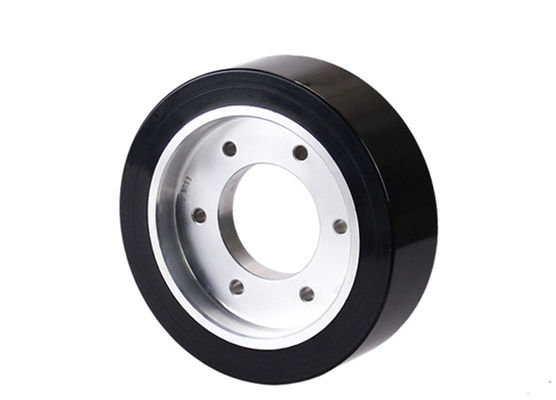 AGV polyurethane drive wheel flange aluminum core wheel hub coated wheel 152 * 40mm