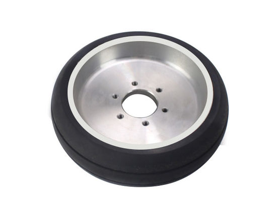 AGV anti slip polyurethane walking wheel without demolding process aluminum core wheel hub 150 * 45mm