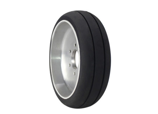 AGV anti slip polyurethane walking wheel without demolding process aluminum core wheel hub 150 * 45mm