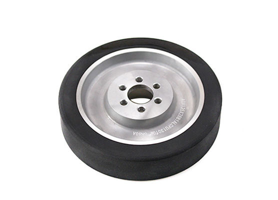 AGV polyurethane drive wheel flange steel core hub with pattern 125 * 38mm