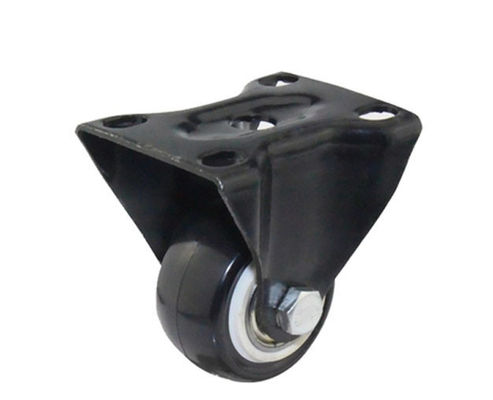 1.5-inch gold diamond lightweight 30kg high-strength polyurethane PU directional black casters 36015-86B