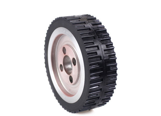 Electric forklift drive wheel CPU polyurethane caster 5-inch aluminum core walking wheel 125 * 38mm intelligent car wheel