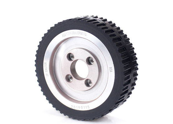 Electric forklift drive wheel CPU polyurethane caster 5-inch aluminum core walking wheel 125 * 38mm intelligent car wheel