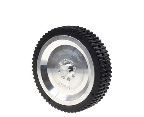 150 * 35mm casters AGV drive wheel flange convex groove wheel hub rubber wheel 5.5 inch robot tire