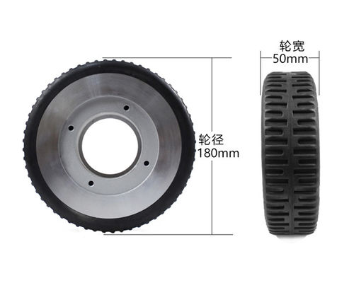 Rubber casters, robot specific wheels, 7-inch silent wheels, flange type walking wheels, AGV drive wheels, 180 * 50