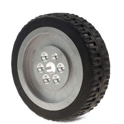 AGV drive wheel flange wheel hub follower wheel 5-inch active wheel robot rubber wheel 125 * 38mm