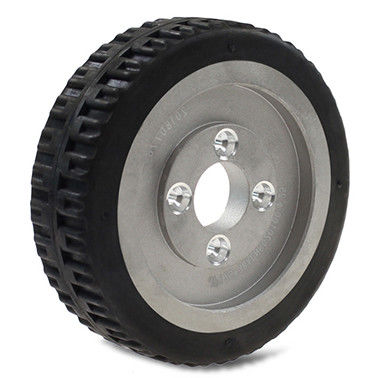 Aluminum core patterned rubber AGV robot Medical equipment Drive wheel Equipment walking Active wheel 125 * 38mm