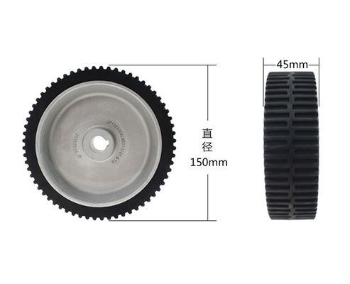 6-inch rubber intelligent car wheel AGV drive wheel robot equipment caster walking active wheel 150 * 45mm