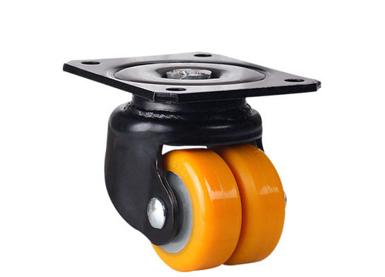 2-inch aluminum core polyurethane PU double wheel AGV robot special universal wheel JQR05310-95A