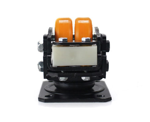 2-inch aluminum core polyurethane PU double wheel shock-absorbing wheel AGV robot special universal wheel JQR25310-95A