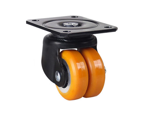 2.5-inch aluminum core polyurethane PU double wheel AGV robot special universal wheel ESDJQRM61125-86A