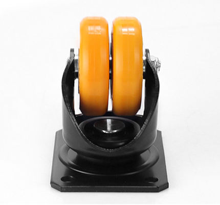 2.5-inch aluminum core polyurethane PU double wheel AGV robot special universal wheel ESDJQRM61125-86A