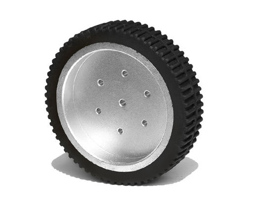 150 * 35 steel core textured rubber AGV robot medical equipment driving wheel equipment instrument walking wheel AGV non-standard driving wheel