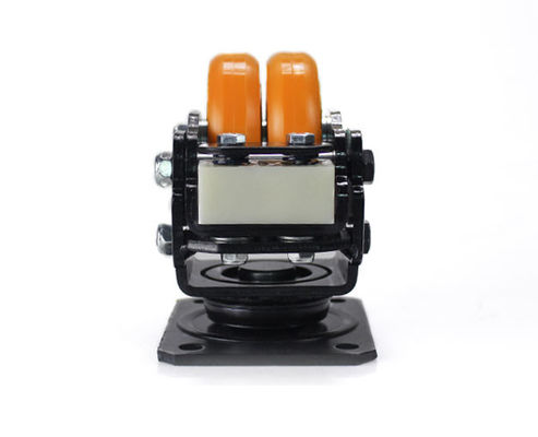 3-inch aluminum core polyurethane PU double wheel shock-absorbing wheel AGV robot special universal wheel JQR25310