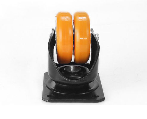 3-inch aluminum core polyurethane PU double wheel AGV robot special universal wheel ESDJQRM6113-86A
