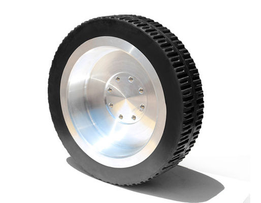 200 * 46mm aluminum core textured rubber AGV robot medical equipment driving wheel equipment instrument walking wheel AGV non-standard driving wheel