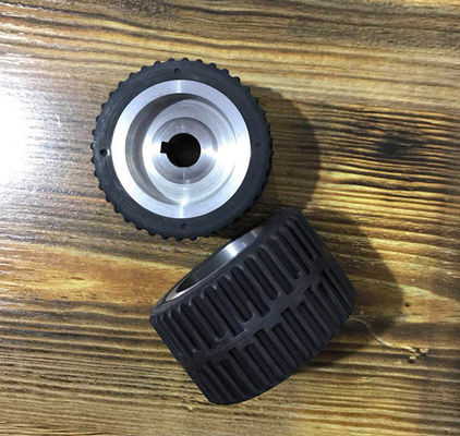 80 * 46mm steel core textured rubber AGV robot medical equipment driving wheel equipment instrument walking wheel AGV non-standard driving wheel