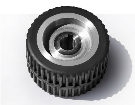 80 * 46mm steel core textured rubber AGV robot medical equipment driving wheel equipment instrument walking wheel AGV non-standard driving wheel