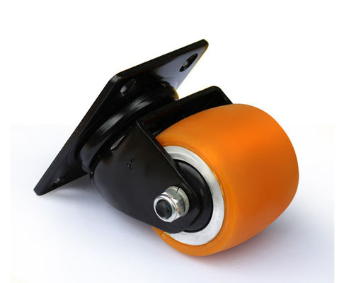 2.5-inch aluminum core high elasticity polyurethane AGV robot special equipment casters ESDJQRM62125-86A