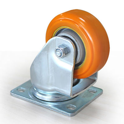 Medium sized 3-inch aluminum core polyurethane AGV universal casters JQR03210-95A