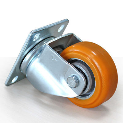 Medium sized 3-inch aluminum core polyurethane AGV universal casters JQR03210-95A