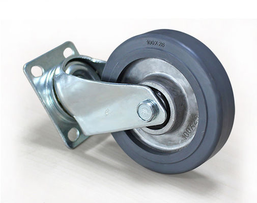 4-inch lightweight aluminum core rubber AGV universal casters JQR02210-95A