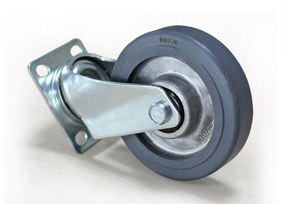 4-inch lightweight aluminum core rubber AGV universal casters JQR02210-95A