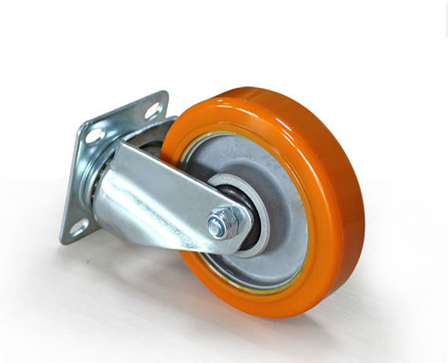 Lightweight 4-inch aluminum core polyurethane AGV universal casters JQR02210-95A