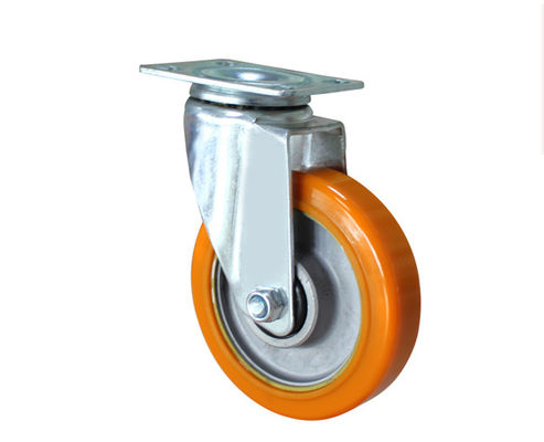 Lightweight 4-inch aluminum core polyurethane AGV universal casters JQR02210-95A