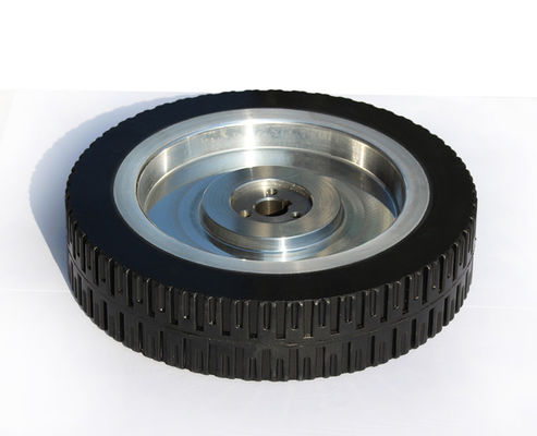 8-inch high-end aluminum core patterned rubber AGV robot, medical equipment drive wheel equipment, instrument walking wheel AGV non-standard active wheel