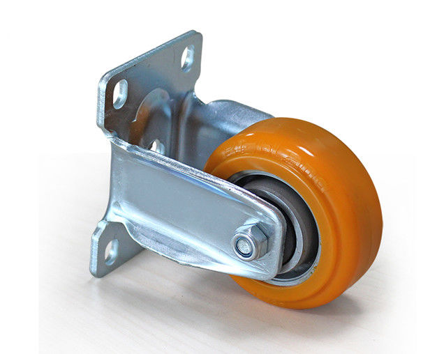 Medium sized 3-inch aluminum core polyurethane silent directional wheel handcart shelving equipment instrument industrial casters 5903-86A