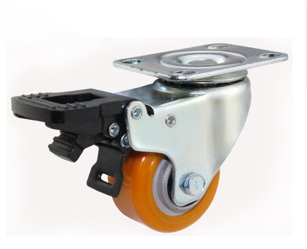 Lightweight 2-inch aluminum core polyurethane silent universal wheel with brake, furniture cabinet, coffee table, table and chairs wheel, movable wheel 3922-86A