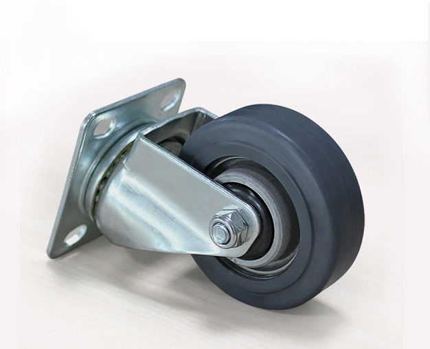 3-inch lightweight aluminum core rubber silent universal wheel logistics flatbed handcart industrial equipment wheel 3913-56A