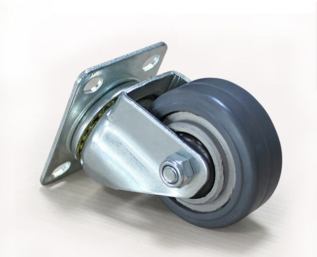 2.5-inch lightweight aluminum core rubber silent universal wheel logistics flatbed handcart industrial equipment wheel caster 39125-56A