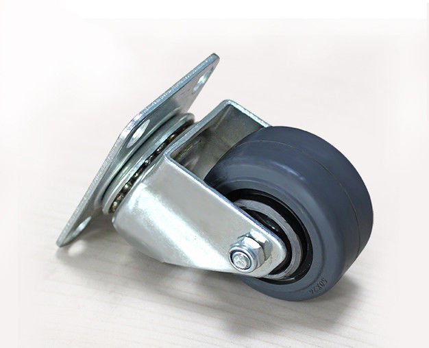 2-inch lightweight aluminum core rubber silent universal wheel logistics flatbed handcart industrial equipment wheel caster 3912-56A