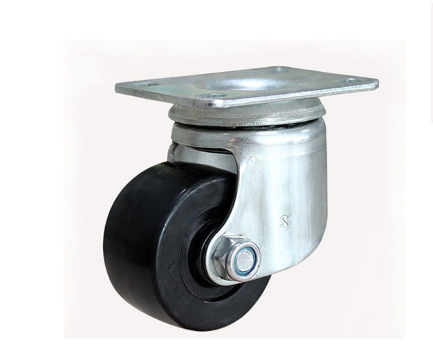 2-inch high-strength nylon low center of gravity industrial machine supporting equipment, black denim universal casters M3112-16
