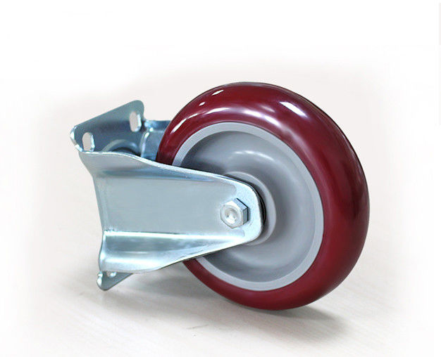 Medium sized 5-inch high-strength polyurethane PU silent directional wheel logistics handcart shelf industrial casters 5105-86