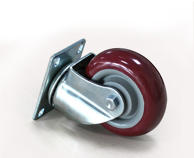 Medium sized 4-inch high-strength polyurethane PU silent universal wheel logistics handcart shelf industrial casters 5114-86