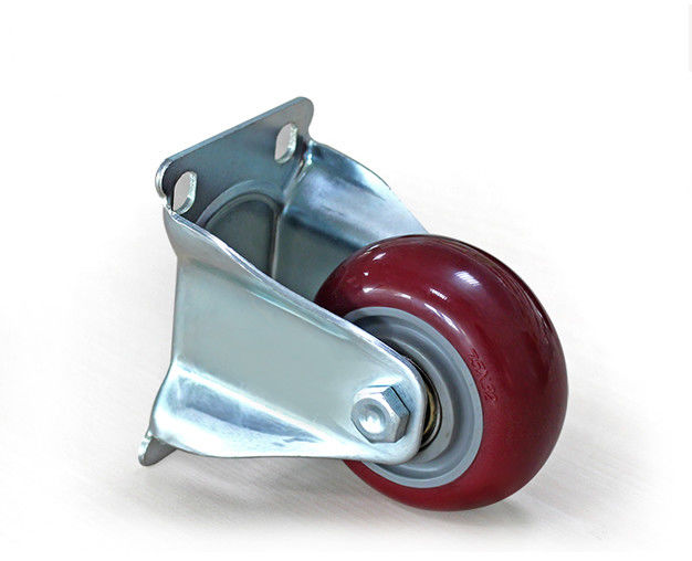 Medium sized double bearing 3-inch high-strength polyurethane PU silent directional wheel logistics handcart shelf industrial casters 5103-86