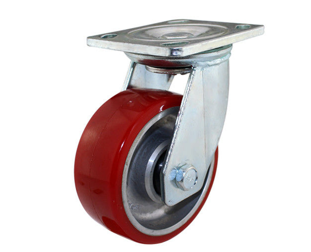 4-inch/5-inch/6-inch/8-inch heavy-duty series aluminum core polyurethane PU flat top universal casters (High Speed King series)