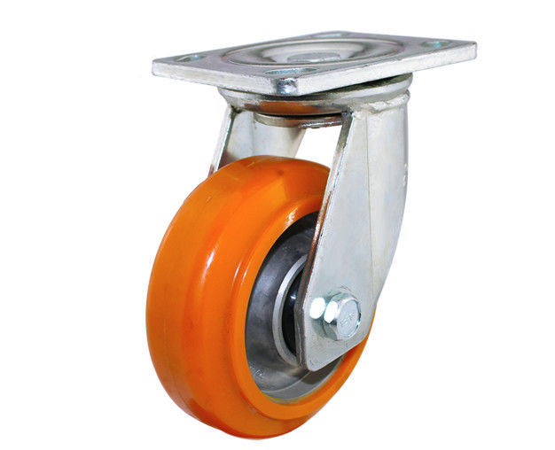 4-inch/5-inch/6-inch/8-inch heavy-duty series aluminum core polyurethane PU flat top universal casters (High Speed King series)